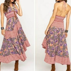 NWOT Free People Patchwork Floral Slip Dress